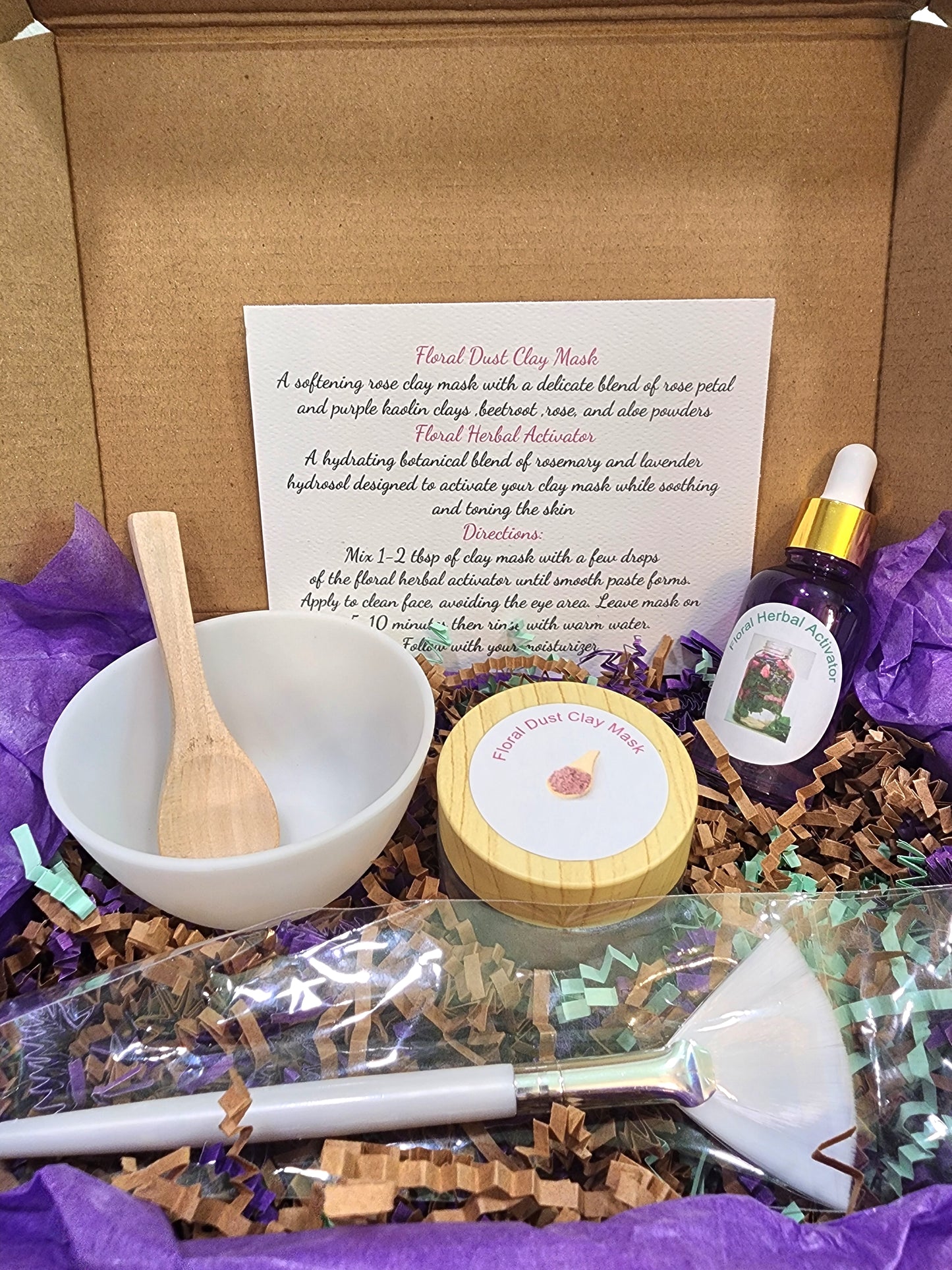 Floral Dust Clay Mask