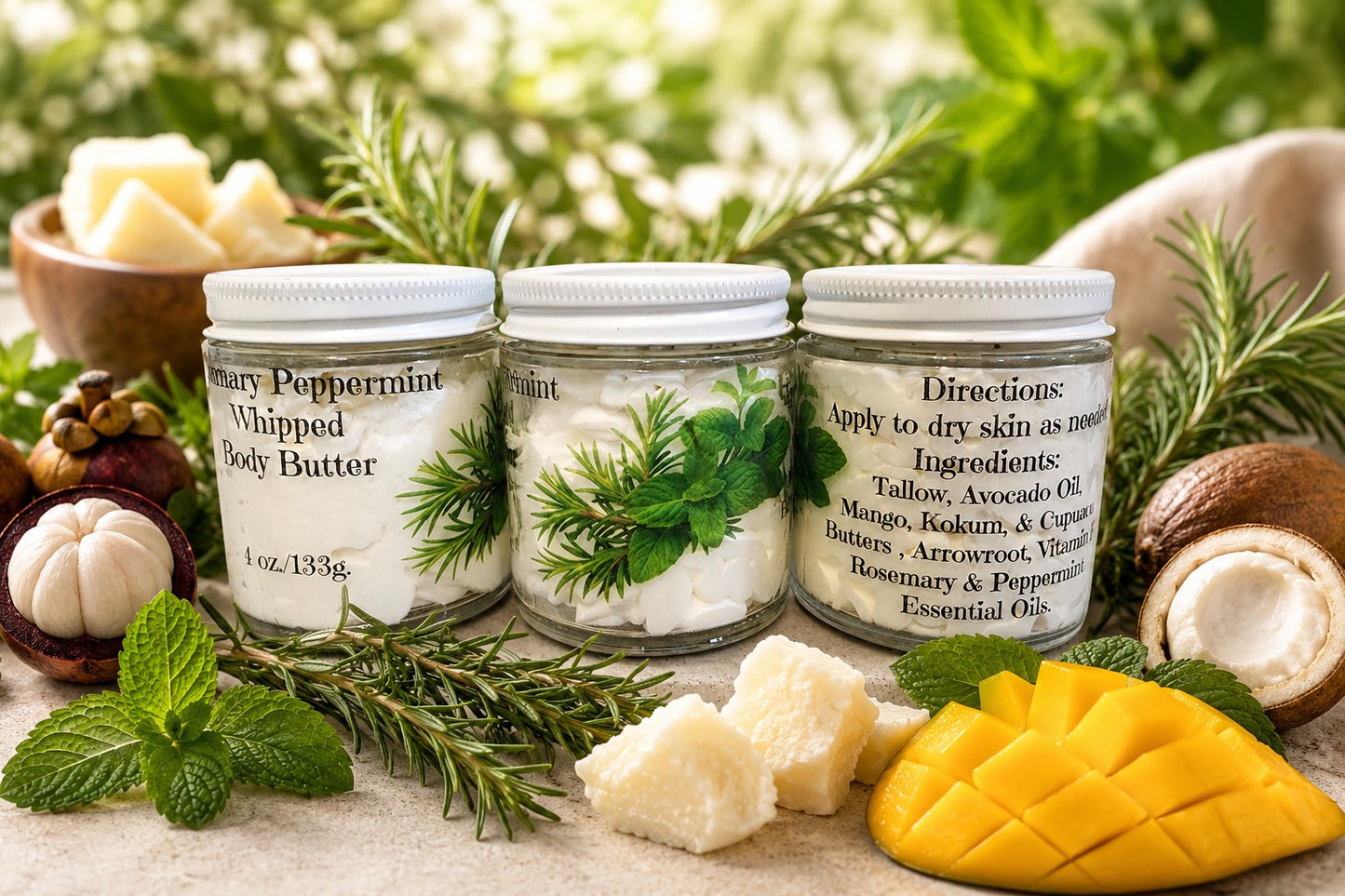 Rosemary Peppermint Whipped Body Butter