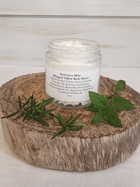 Rosemary Mint Whipped Tallow Body Butter