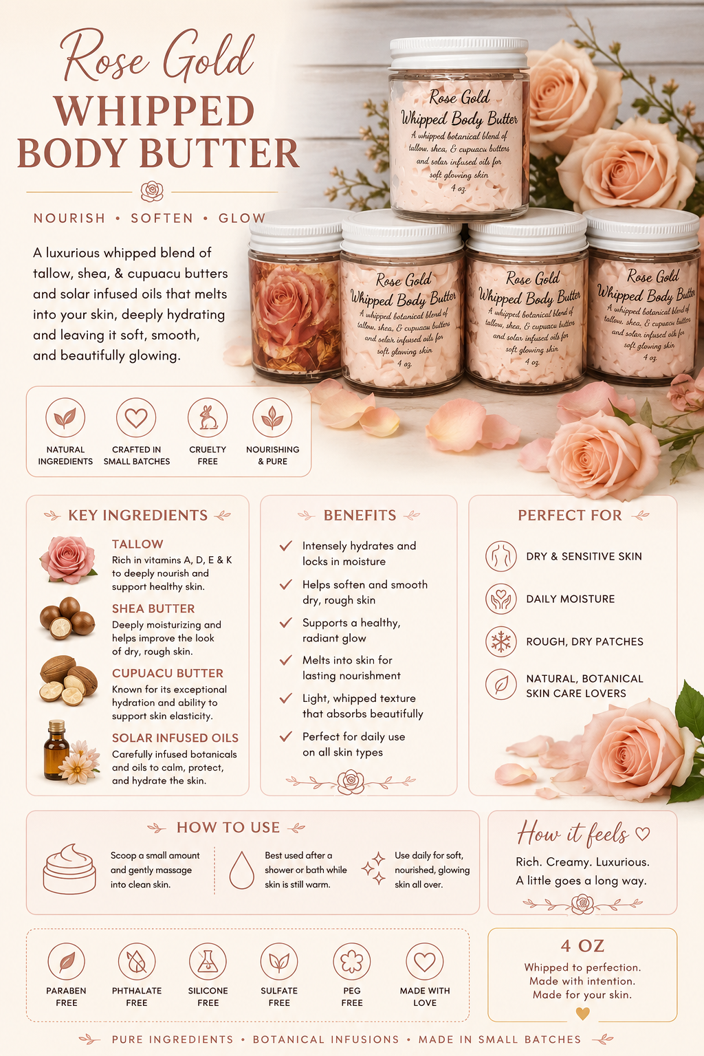 Rose Gold Whipped Body Butter